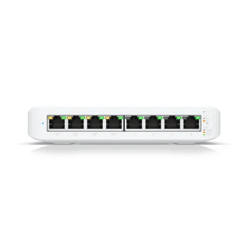 Ubiquiti USW-LITE-8-POE Anahtari, UniFi Gen2, 8x RJ45 1000Mb/s, 4x PoE+, 52W Ilość portów PoE4x [802.3af/at (1G)]
