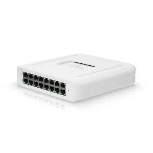 Ubiquiti USW-LITE-16-POE | Switch | UniFi Gen2, 16x RJ45 1000Mb/s, 8x PoE+, 45W CertyfikatyCE, FCC, IC