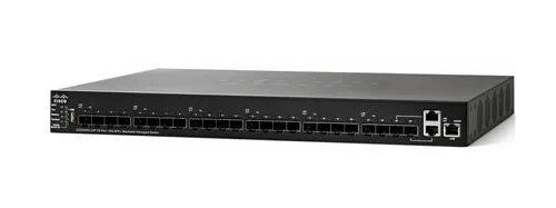 Cisco SG350XG-24F | Schalter | 22x SFP+, 2x 10G Combo(RJ45/SFP+), stapelbar - Offizieller Partner Ilość portów LAN22x [10G (SFP+)]
