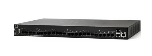 Cisco SG350XG-24F | Switch | 22x SFP+, 2x 10G Combo(RJ45/SFP+), Stakowalny Ilość portów LAN22x [10G (SFP+)]
