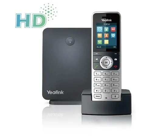 Yealink W53P | VoIP DECT Phone | 1x RJ45 100Mb/s, screen, PoE CAT-iq2.0