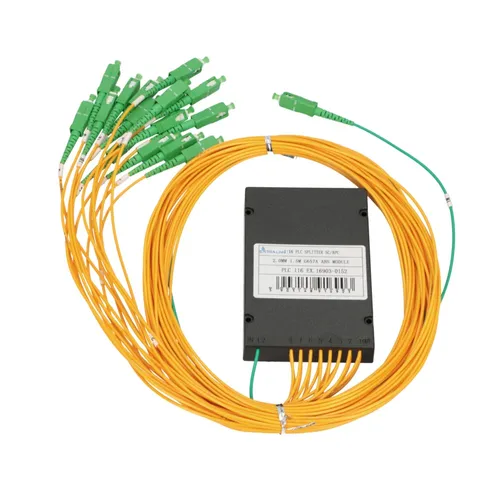 EXTRALINK 1:16 PLC SPLITTER SC/APC 2.0MM 1.5M G657A ABS MODULE Długość1.5m