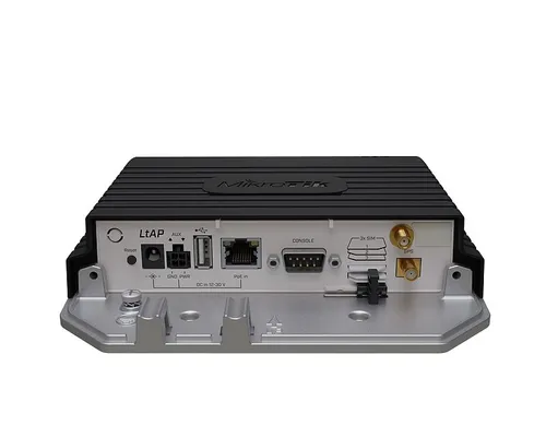 MikroTik LtAP LR8 LTE Kit | Router LTE | RBLtAP-2HnD&R11e-LTE&LR8, USB, 1x RJ45 1000Mb/s Maksymalna prędkość transmisji bezprzewodowej300 Mb/s