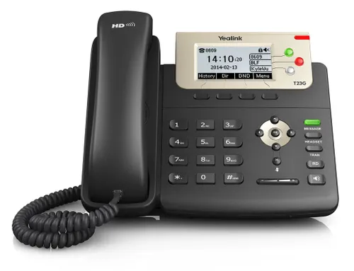 Yealink SIP-T23G | Telefon VoIP | 2x RJ45 1000Mb/s, wyświetlacz, PoE Automatyczna sekretarkaTak