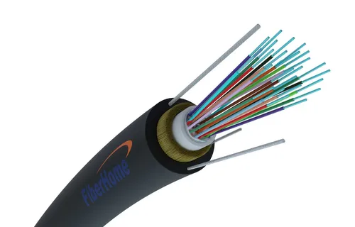 Fiberhome Z-XOTKtcdD 24F | Cabo de fibra ótica | 1,5kN, 24J, G652D, 5,9mm, aramid Kabel do montażuNapowietrznego