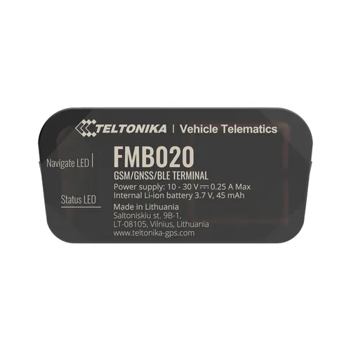 TELTONIKA FMB020 OBDII PLUG AND TRACK DEVICE WITH GNSS, GSM AND BLUETOOTH BluetoothTak