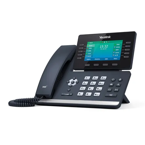 Yealink SIP-T54W | VoIP telefon | 2x RJ45 1000Mb/s, obrazovka, PoE, USB, Wi-Fi, Bluetooth Przewodowa sieć LANTak