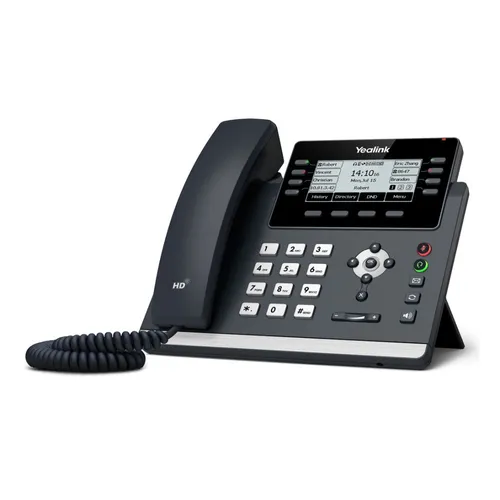 Yealink SIP-T43U | Telefon VoIP | 2x RJ45 1000Mb/s, wyświetlacz, PoE, USB Automatyczna sekretarkaTak