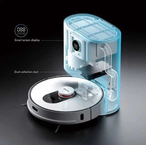 Roidmi Eve Plus | Aspirador robô | 2700 Pa, 5200 mAh, estaçao de ancoragem com depósito de 3L Czas pracy na bateriiDo 3 h