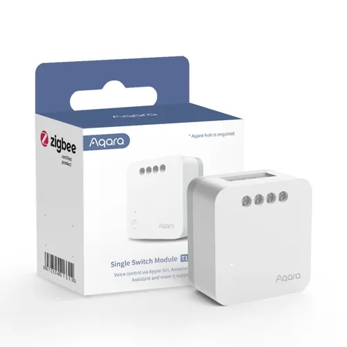 Aqara Single Switch Module T1 | Přepínač | bez Neutralu, Zigbee, EU, SSM-U02 Częstotliwość (MHz)2400