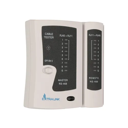 Extralink | Cable tester | RJ45 RJ11 Kolor produktuCzarny, Szary