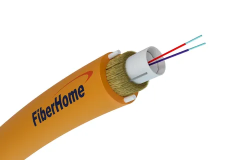 Zemní optický kabel 2F | DAC Z-XOTKTCD, jednomodový, 2J, G652D, 1,2kN, 5.3mm | Fiberhome Kabel do montażuNa zewnątrz budynków