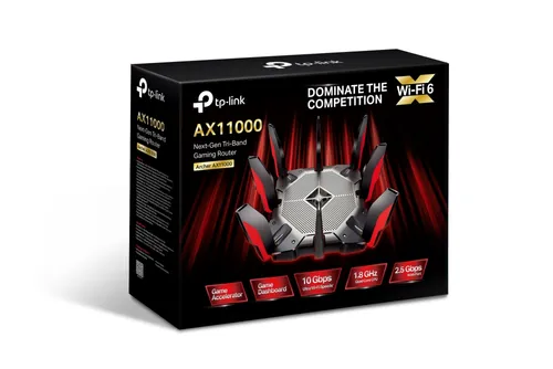 TP-link Archer AX11000 | WiFi Router | 8x RJ45 1000Mb/s, 1x 2.5G RJ45 WAN, 2x USB Standard sieci LANGigabit Ethernet 10/100/1000 Mb/s