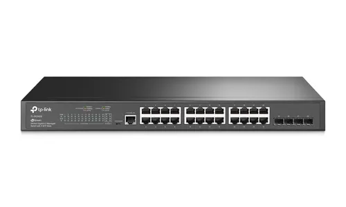 TP-Link TL-SG3428 | Switch | 24x RJ45 1000Mb/s, 4x SFP, Zarządzalny, L2 Ilość portów LAN24x [10/100/1000M (RJ45)]
