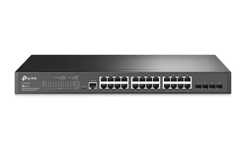 TP-Link TL-SG3428 | Switch | 24x RJ45 1000Mb/s, 4x SFP, Managed, L2 Ilość portów LAN24x [10/100/1000M (RJ45)]
