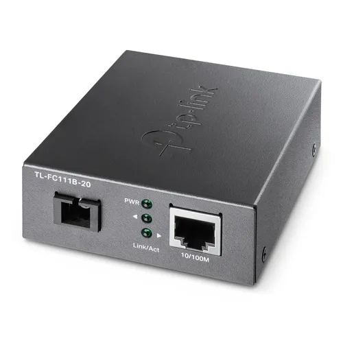 TP-Link TL-FC111B-20 | Conversor de mídia | 1x SC/UPC, 1x RJ45 100Mb/s, 1310 nm TX, 1550 nm RX, WDM Dystans transmisji4-20km
