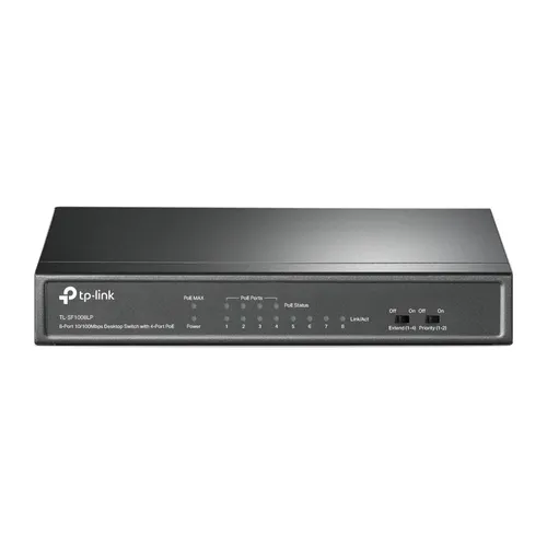 TP-Link TL-SF1008LP Anahtari, 8x RJ45 100Mb/s, 4x PoE Ilość portów LAN8x [10/100/1000M (RJ45)]
