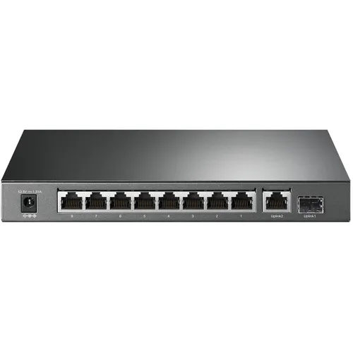 TP-Link TL-SG1210P | Ağ Anahtarı | 10x RJ45 10Gb/s, 8x PoE+, 1x SFP Ilość portów LAN1x [1G (SFP)]
