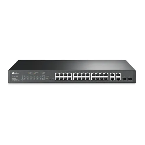 TP-Link TL-SL2428P Switch, 24x RJ45 100Mb/s PoE+, 4x RJ45 1000Mb/s, 250W Ilość portów LAN24x [10/100M (RJ45)]
