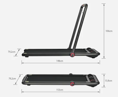 Kingsmith K12 Walking Pad | Esteira | Dobrável Głębokość opakowania820