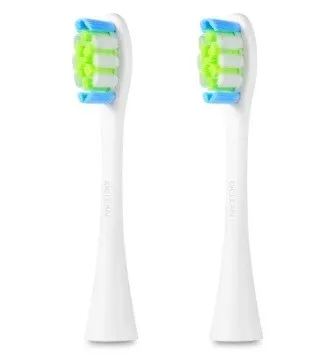 Oclean P1S6 | Cabezal de cepillo de dientes de repuesto | Paquete de 2, blanco 0