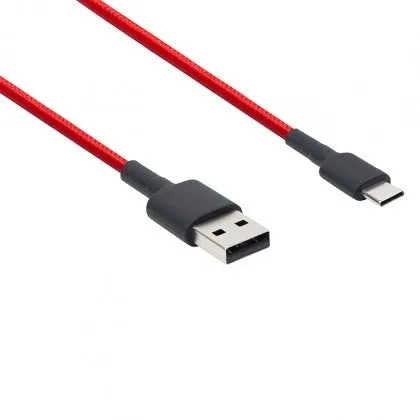 Xiaomi Mi Braided USB Type-C Cable Červený | Kabel USB | 100cm, SJV4110GL Ilość na paczkę1