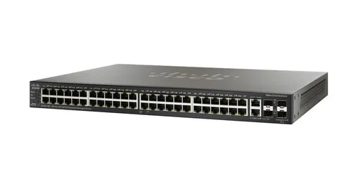 Cisco SF500-48P-K9-G5 | Switch | 48x 100Mb/s PoE, 2x Combo (RJ45/SFP) + 2x SFP+, Managed Ilość portów LAN48x [10/100M (RJ45)]
