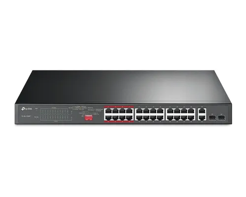 TP-Link TL-SL1226P | Switch | 24x RJ45 100Mb/s PoE+, 2x RJ45 1000Mb/s, 2x SFP, Rack, Neovladatelný Ilość portów LAN24x [10/100M (RJ45)]
