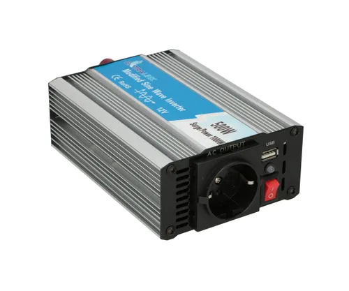 Extralink OPIM-500W | Convertitore di tensione | 12V, 500W onda sinusoidale modificata Frekwencja wyjściowa50