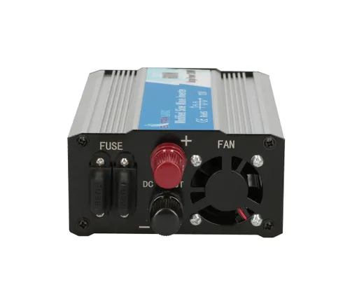 Extralink OPIM-600W | Měnič napětí | automobilový 12V, 600W modifikovaný sinus Kolor produktuAluminium, Czarny