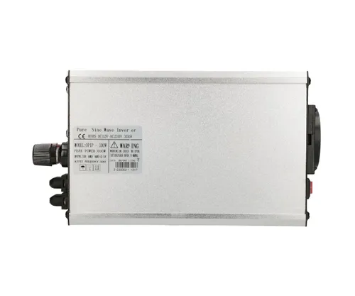 Extralink OPIP-300W | Преобразователь напряжения | 12 В, 300 Вт, чистый синусоидальный сигнал Ilość portów USB1
