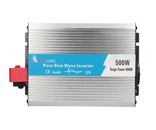 Extralink OPIP-500W | Voltage converter | 12V, 500W pure sine Ilość na paczkę1
