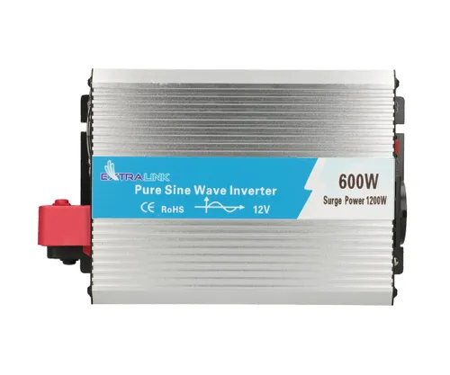 Extralink OPIP-600W | Měnič napětí | automobilový 12V, 600W čistý sinus Ilość na paczkę1