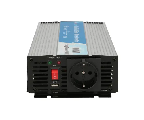 Extralink OPIM-1000W | Měnič napětí | automobilový 12V, 1000W modifikovaný sinus Kolor produktuAluminium