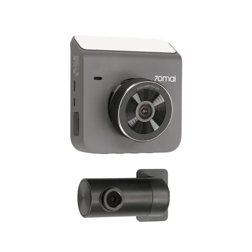 70mai Dash Cam A400 + RC09 Gray | Dash Camera | 1440p + 1080p, GPS, WiFi 1
