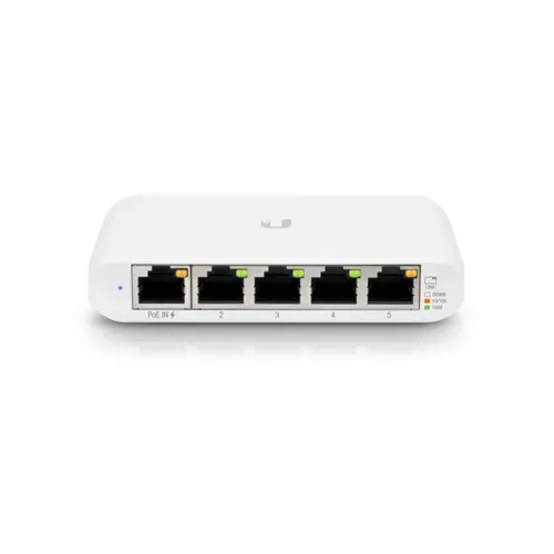 Ubiquiti USW-Flex-Mini-5 | Switch | UniFi, 5x RJ45 1000Mb/s, 1x PoE In, 5-pack Ilość portów LAN5x [10/100/1000M (RJ45)]
