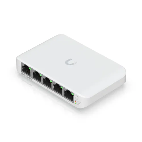 Ubiquiti USW-Flex-Mini-5 | Switch | UniFi, 5x RJ45 1000Mb/s, 1x PoE In, 5-pack Ilość portów LAN5x [10/100/1000M (RJ45)]
