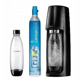 SodaStream Spirit Easy | Černý | Saturátor Ładowarka saturatora dołączonaTak