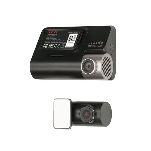 70mai Dash Cam A800S + A800S-1 | Câmera de traço | 4K, GPS, WiFi Akcesoria w zestawieWiring Crowbar