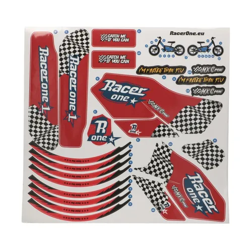 RacerOne Checkers | Dýha na kolo RacerOne R1 GO | Vzor Checkers 0
