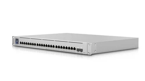 Ubiquiti USW-Enterprise-24-PoE | Ethernet-Switch | 12x RJ45 2.5Gb/s PoE+, 12x RJ45 1000Mb/s PoE+, 2x SFP+, L3, 400W Ilość portów LAN2x [10G (SFP+)]
