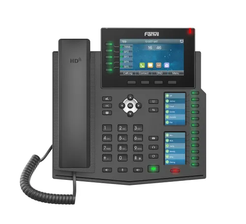 Fanvil X6U | Telefono VoIP | IPV6, audio HD, RJ45 1000 Mb/s PoE, schermo LCD 3x BluetoothTak