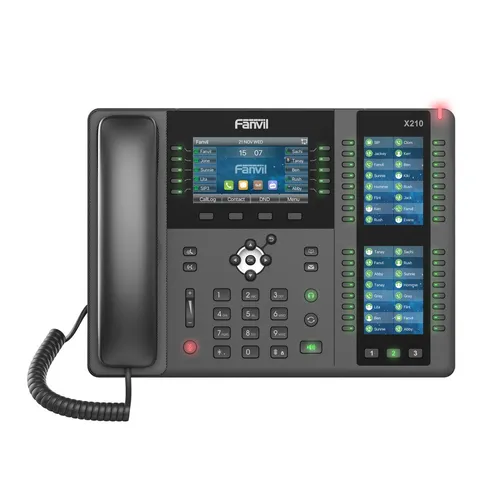 VoIP telefon Fanvil X210, IPV6, HD audio, Bluetooth, RJ45 1000Mb/s PoE, 3x LCD displej Aktualizacje oprogramowania urządzeniaTak