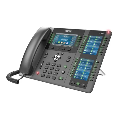 Fanvil X210 | VoIP Phone | IPV6, HD Audio, Bluetooth, RJ45 1000Mb/s PoE, 3x LCD screen Automatyczna sekretarkaTak