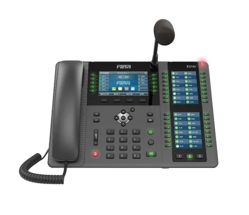 Fanvil X210i | VoIP Phone | IPV6, HD Audio, Bluetooth, RJ45 1000Mb/s PoE, 3x LCD screen Adaptacyjny bufor jitteraTak