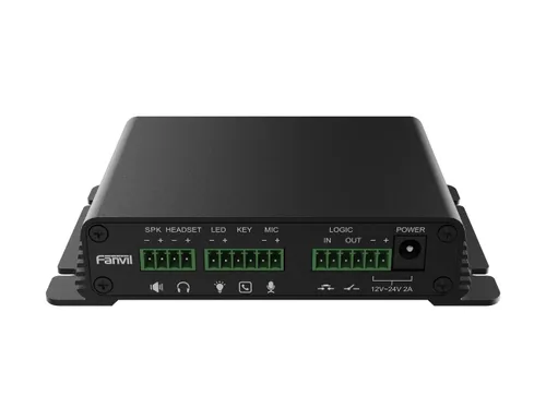 FANVIL PA2 SIP PAGING GATEWAY, AUDIO INPUT/OUTPUT, 2X RJ45 100MBPS Kolor produktuCzarny