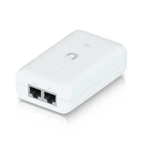 Ubiquiti U-PoE-AT | PoE Injector | 30W PoE+ (802.3at) Moc rzeczywista30