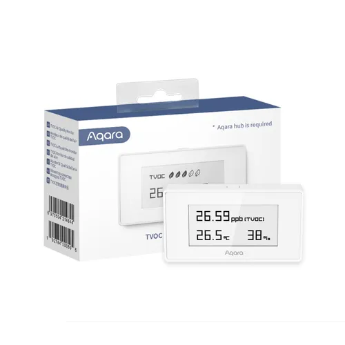 Aqara TVOC Air Quality Monitor | Czujnik jakości powietrza | Biały, AAQS-S01 Automatyczna kalibracjaTak