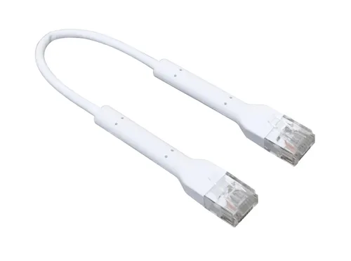 Ubiquiti U-Cable-Patch-RJ45 | Ethernet Patchkabel | UniFi Kabel, RJ45, 0,1m, Weiß Kabel do montażuWewnątrz budynków