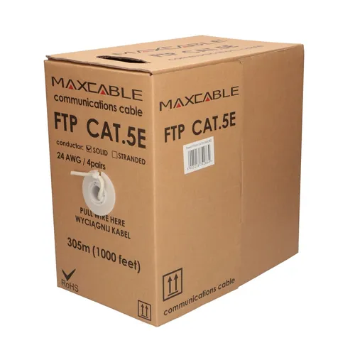 MAXCABLE FTP5 CABLE WIRE CCA INDOOR DRUT PRZEWÓD 305M